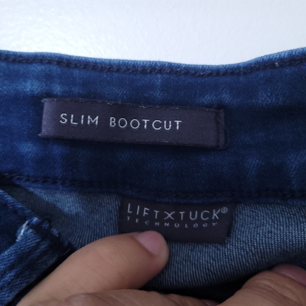 NYDJ Lift Tuck Slim Bootcut Stretch Denim Women's Jeans Size 8P - Picture 5 of 10